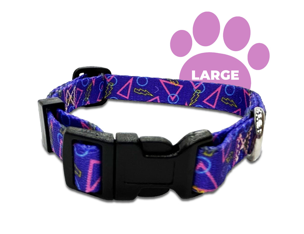 arcade, perri's pet products, dog collar, hippie collection, large