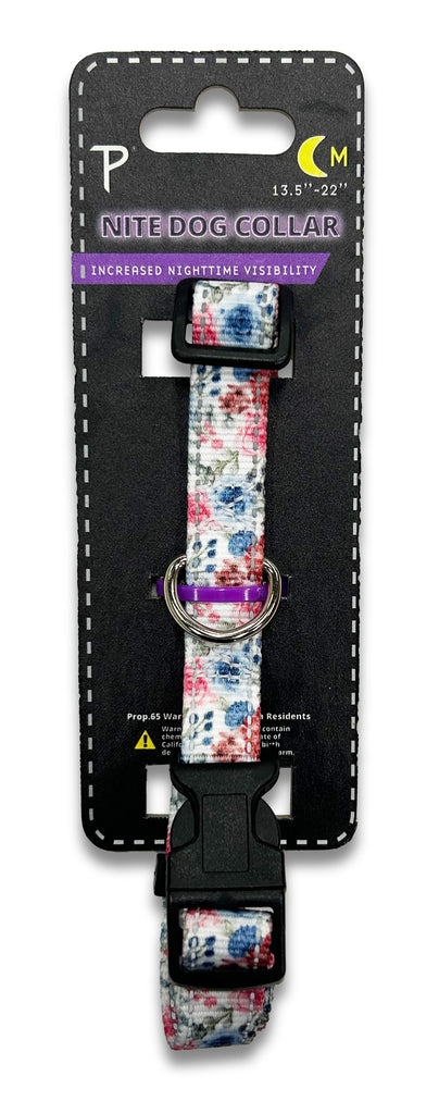 reflective rosalicious, perri's pet products, dog collar, packaging