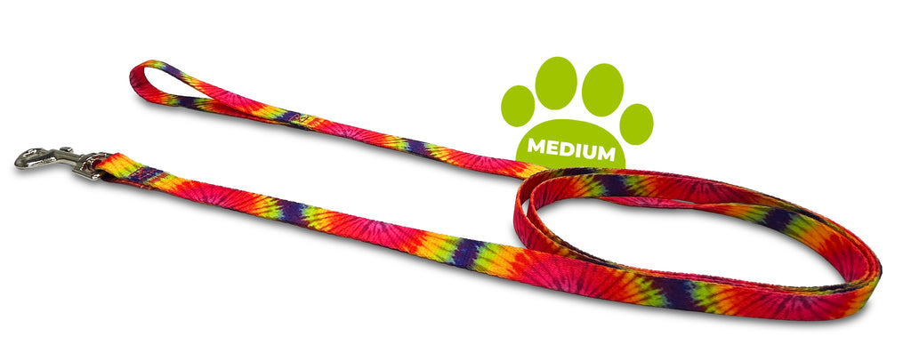 colour burst, perri's pet products, dog leash, hippie collection, medium
