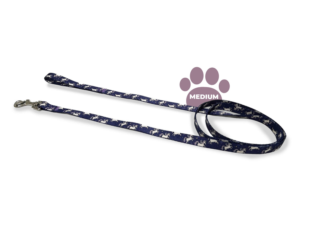 starlight twinkle unicorn, perri's pet products, dog leash, medium