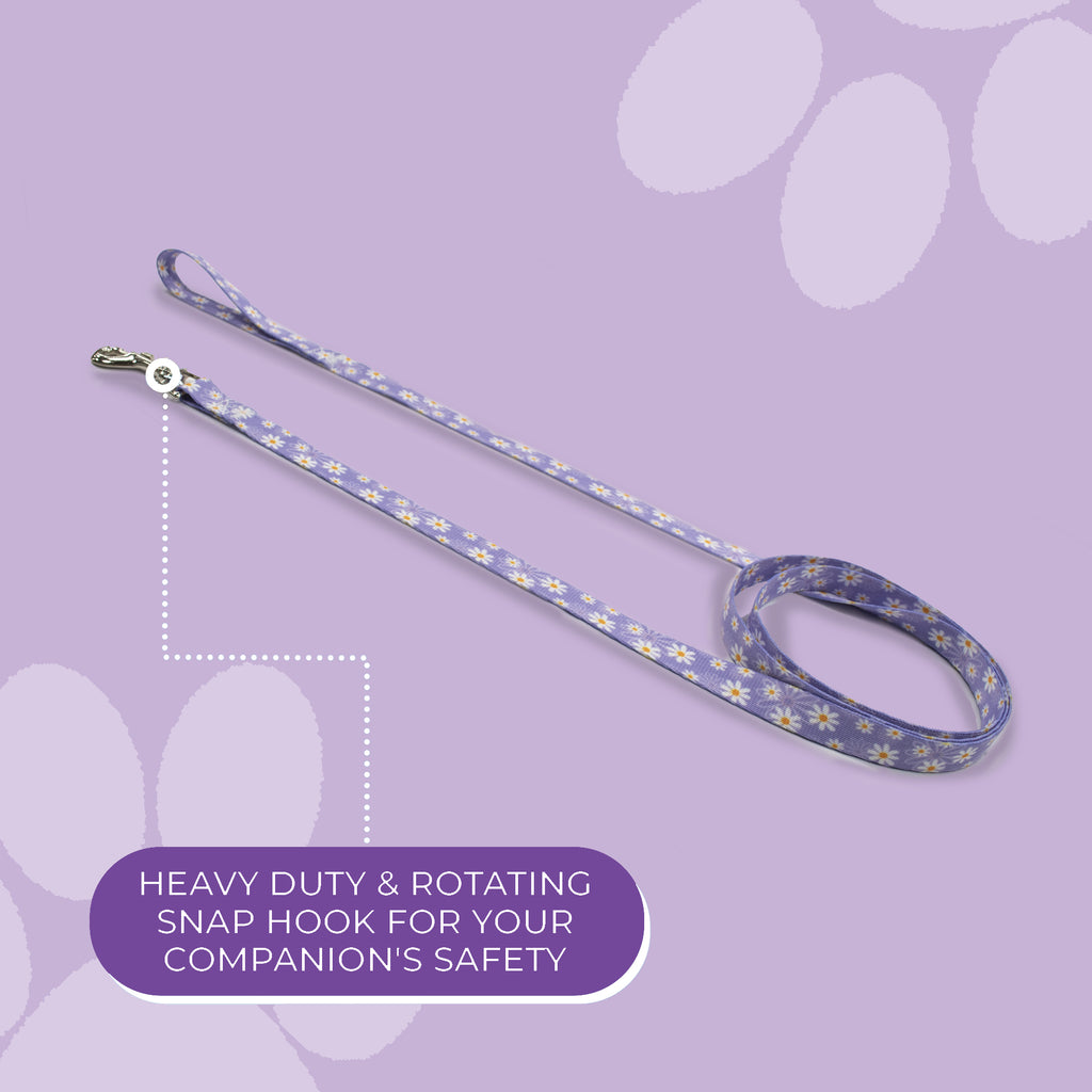 perri's pet products, dog leash, daisy purple