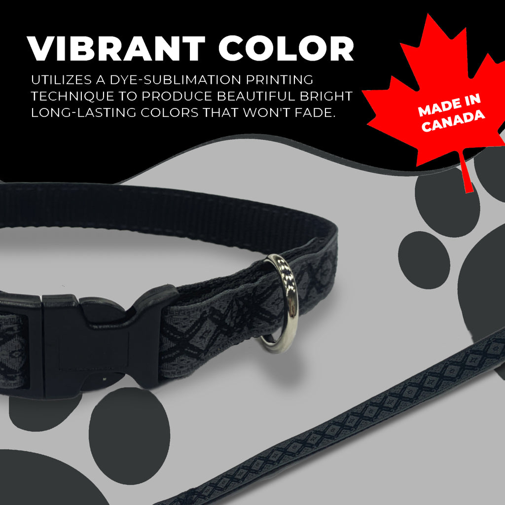 Perri's Pet Products, dog collar, regal black jacquard