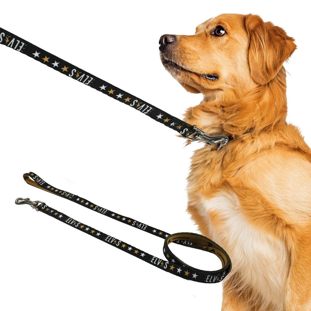 Perri's Pet Products, dog leash, Black & Gold, elvis presley
