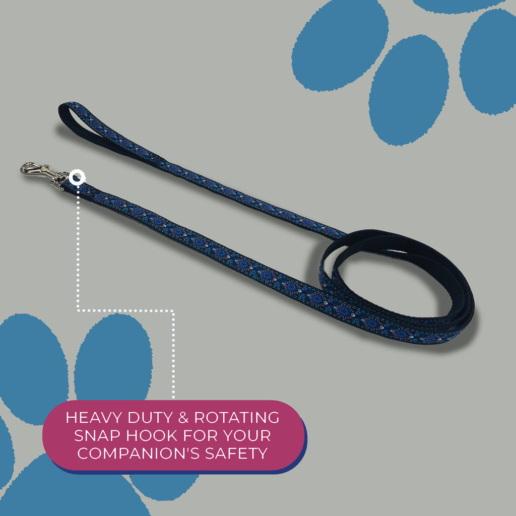 Perri's Pet Products, dog leash, blue orchid