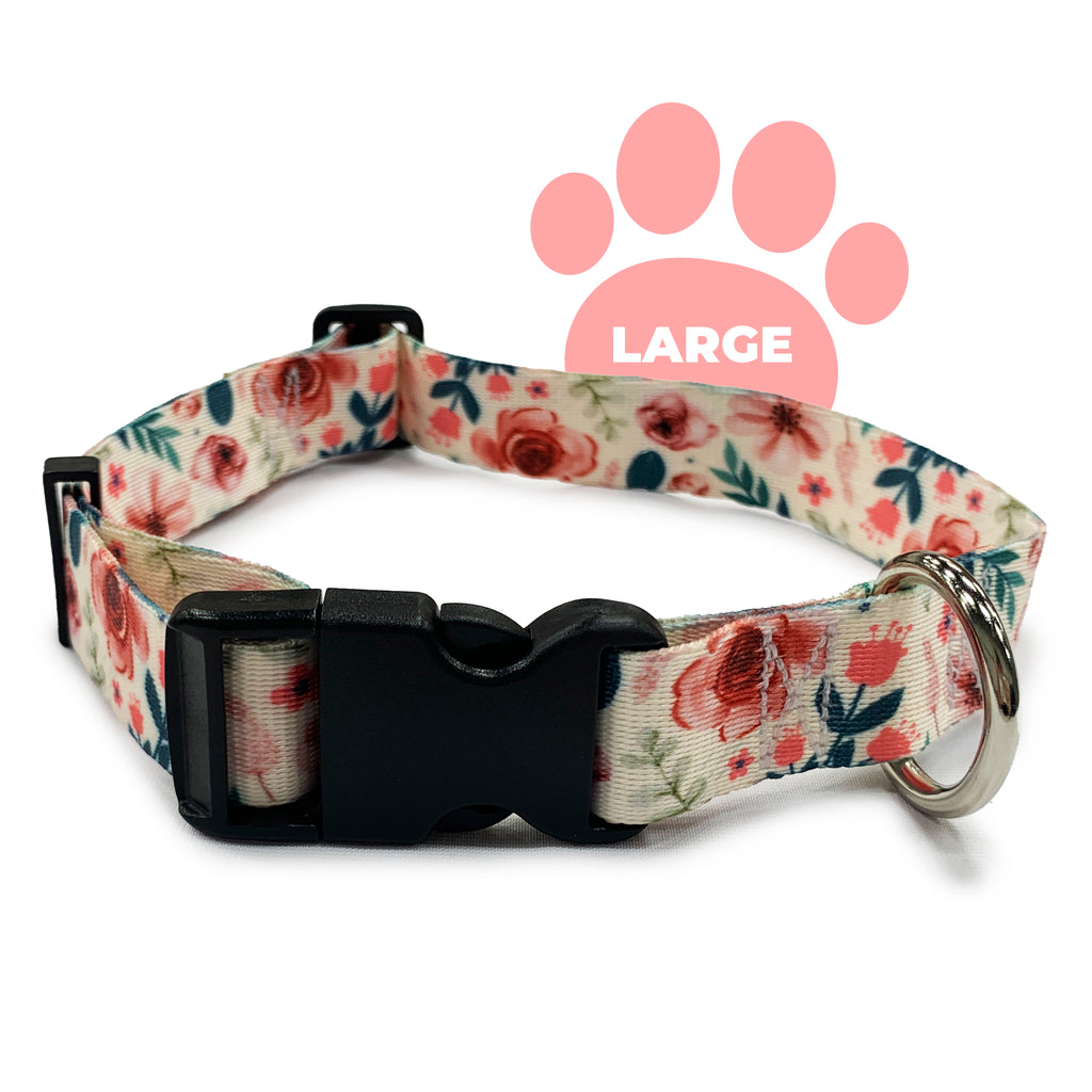perri's pet products, dog collar, spring floral