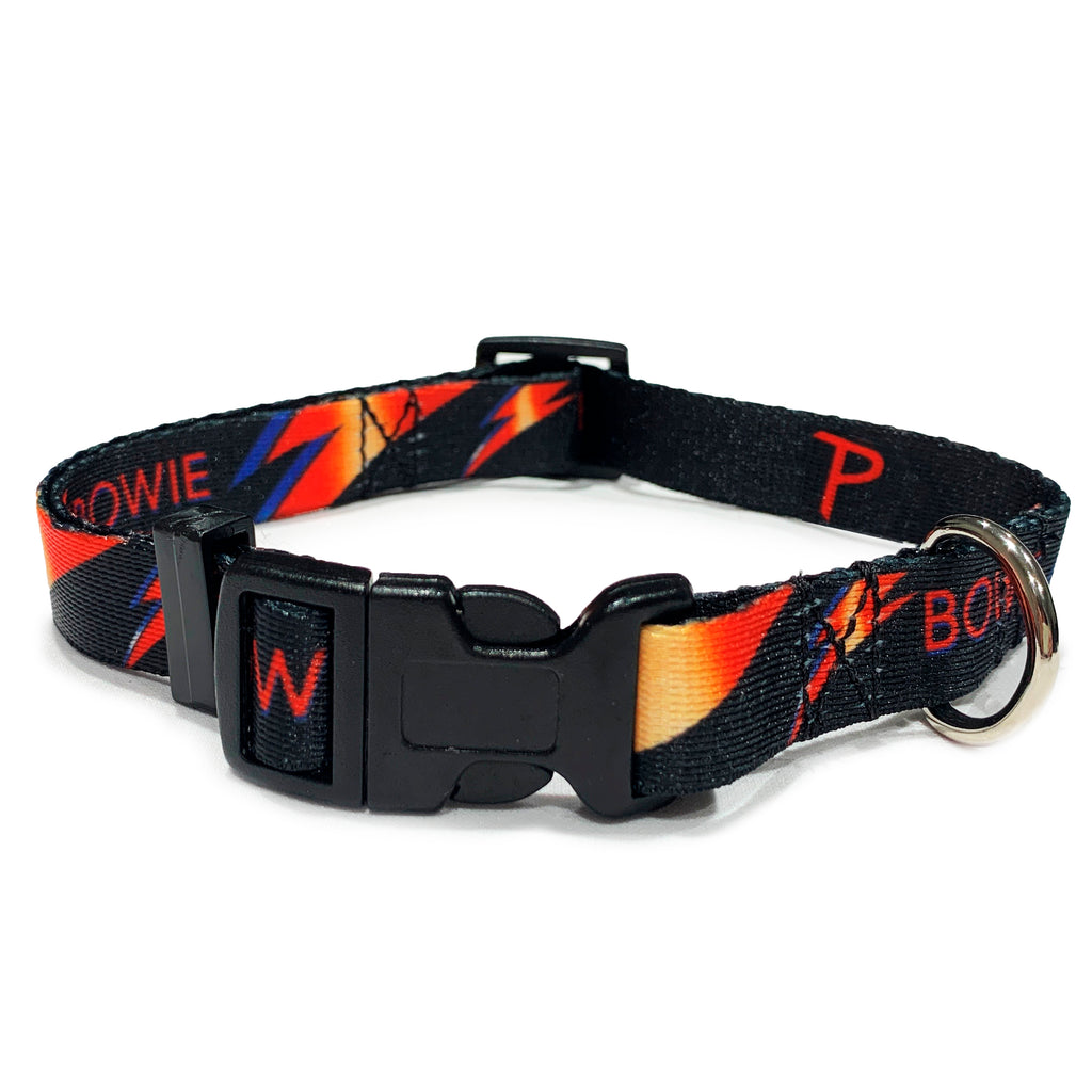 perri's pet products, dog collar, Bowie lightning bolt