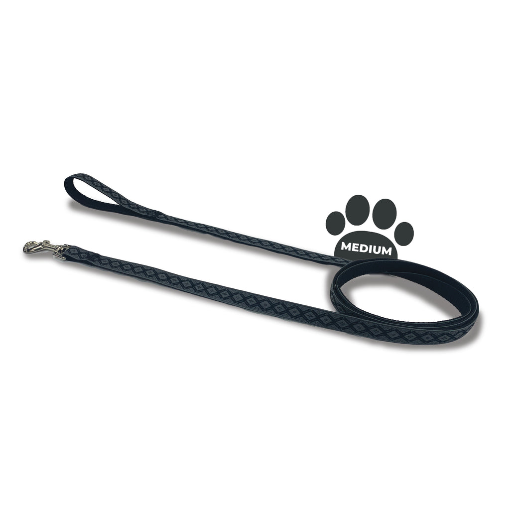 Perri's Pet Products, dog leash, regal black jacquard