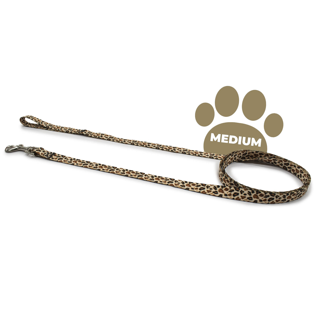 perri's pet products, dog leash, cheetah print gold