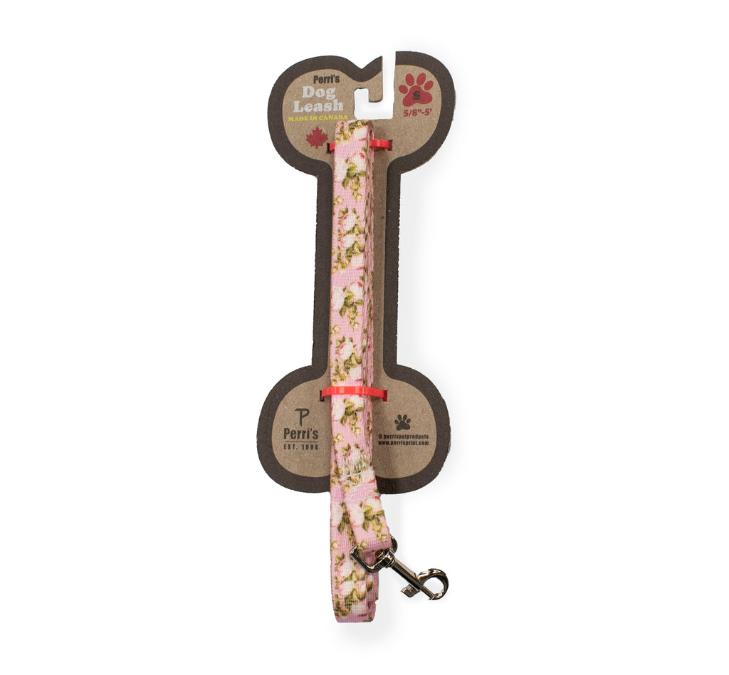 perri's pet products, dog leash, pink rose, packaging